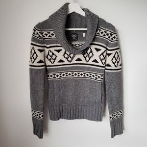 ARITZIA TNA Sea-To-Sky Cowichan Lambs Wool Pullover Sweater